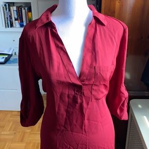 Women’s burgundy blouse- Soho Brand- size M